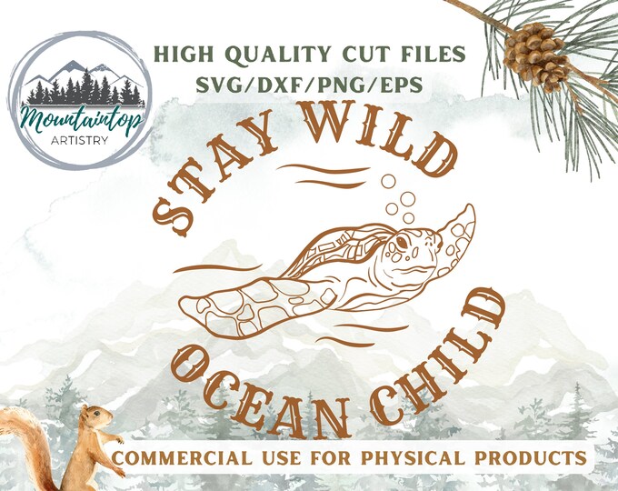Stay Wild Ocean Child, Sea Turtle Decor, Ocean Classroom Theme, Sea Turtle Gifts