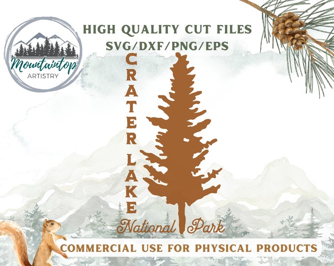 Crater Lake National Park SVG, Crater Lake National Park Gifts, Crater Lake SVG