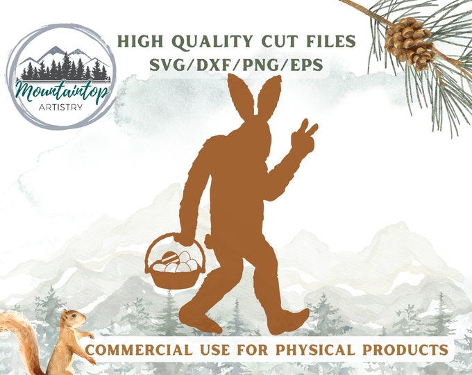 Sasquatch Gift Funny Bigfoot Easter Clipart Sasquatch Shirt PNG Teacher Easter Shirt Bigfoot Gift For Dad Joke Shirt Funny Easter Bunny PNG