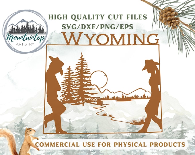 Wyoming SVG, Wyoming Gifts, Wyoming Decor