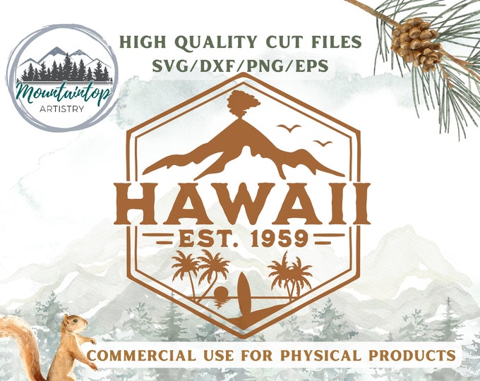 Hawaii Shirt PNG Beach Vacation Gift Hawaii Decal Surfer Decor Beach House Wall Art Hawaii Sublimation Design Family Vacation Shirt Hawaii