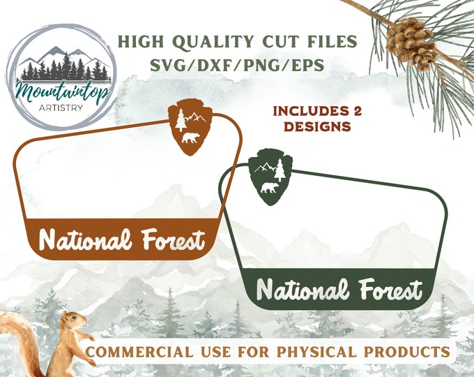 Customizable National Forest Sign Woodland Baby Shower Camping Birthday Decor Nature Classroom Forest Wall Art Mountain Log Cabin Decor Gift