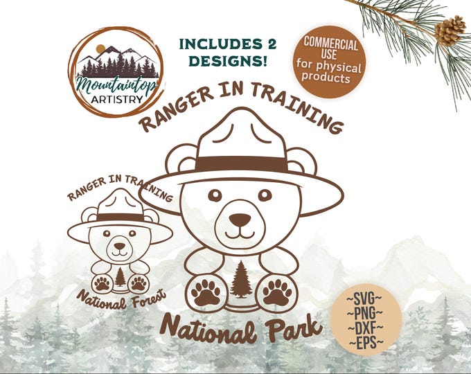 Ranger In Training SVG: Camping Birthday Party Designs (Digital Download)