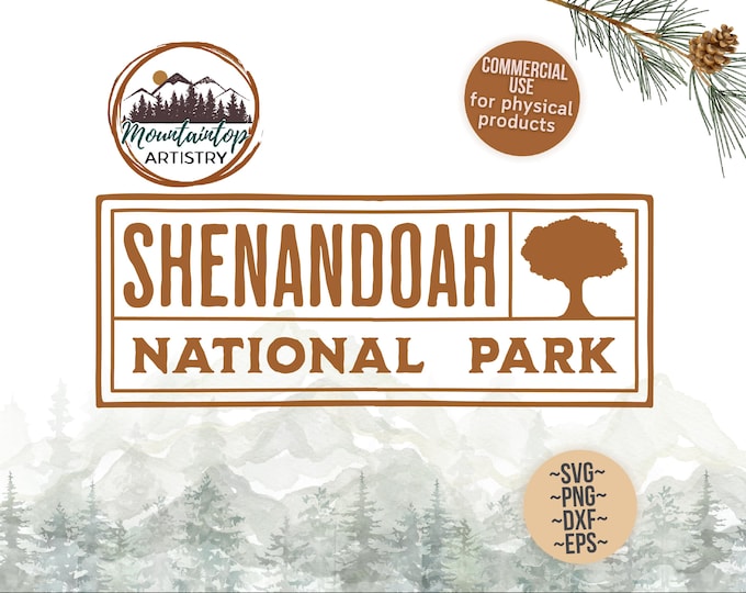 Shenandoah National Park Gift For Hikers Virginia Shirt PNG Shenandoah Wall Art Virginia Printable Black Bear Decor Shenandoah POD Designs