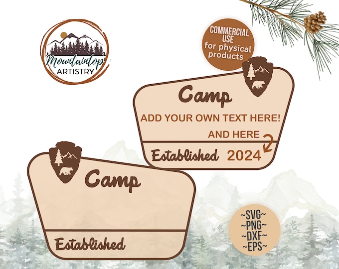 Customizable National Park Sign Wedding Decor Editable Camp Sign Printable Camping Birthday Theme Forest Wedding Camping Party Woodland Sign