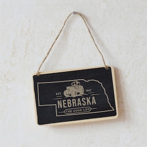 Nebraska SVG Farmer Wall Art Nebraska Cornhusker Shirt PNG Farming Tractor Printable The Good Life Gift Nebraska State SVG Farm Decor Print image 8