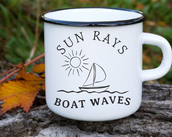Sun Rays Boat Waves SVG Lake Life Shirt PNG Lake House Gift Wall Art Lake Decor Sailing Decal Life Is Better At The Lake PNG Sailor Wall Art