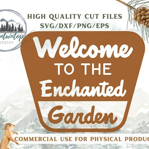 Enchanted Garden Sign, Enchanted Garden Baby Shower, Garden Welcome Sign