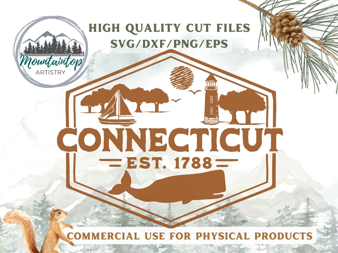 Connecticut Shirt PNG Lighthouse Wall Art Connecticut Gift Whale