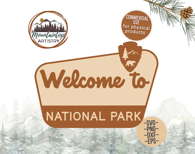 Customizable National Park Sign Woodland Baby Shower Nature Theme Camping Birthday Forest Wall Art National Park Decor One Happy Camper Gift