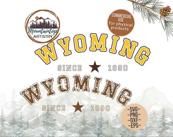 Wyoming 307 SVG Wyoming Shirt PNG Cowboy Gift Ideas Wyoming Decor Western Shirt Wyoming POD Designs Western Tank Wild West Yellowstone Gift