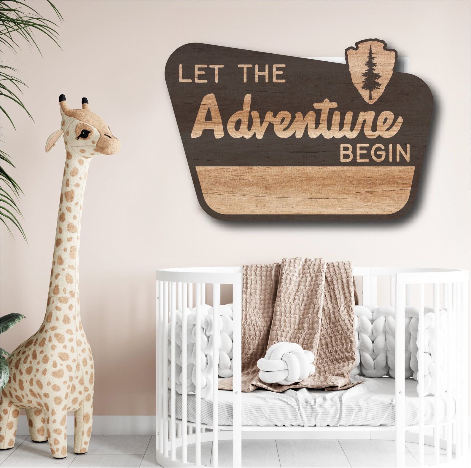 Let the Adventure Begin Sign Customizable Laser Engraving File National ...