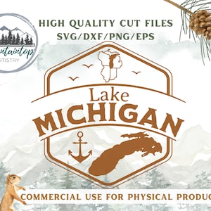 Lake Michigan Shirt PNG Lake House Decor Lake Michigan Wall Art Wisconsin Gift Lake Michigan Decal Illinois SVG Lake Life PNG Indiana Shirt