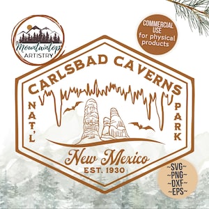 Regalo del Parque Nacional de las Cavernas de Carlsbad, Nuevo México, camiseta PNG, recuerdo de las Cavernas de Carlsbad, decoración del Parque Nacional, arte de pared de cueva, diseños POD de Nuevo México