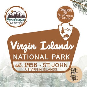 Maglietta da crociera con regalo del parco nazionale delle Isole Vergini PNG Maglietta caraibica Maglietta da parete delle Isole Vergini Saint John Island Regalo Decorazione del cartello del parco nazionale