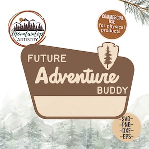 Futuro aventura amigo sinal customizável floresta arte da parede floresta berçário decoração do bebê anúncio sinal de pele presente do bebê para novos pais impressão