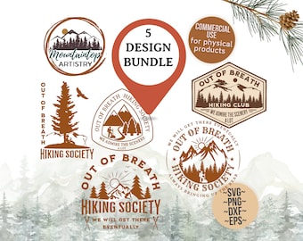 Regalo de senderismo sin aliento para amantes del aire libre, arte de pared, regalo para excursionistas, divertida camiseta de senderismo PNG, calcomanía de senderismo, decoración de excursionista sin aliento, montaña