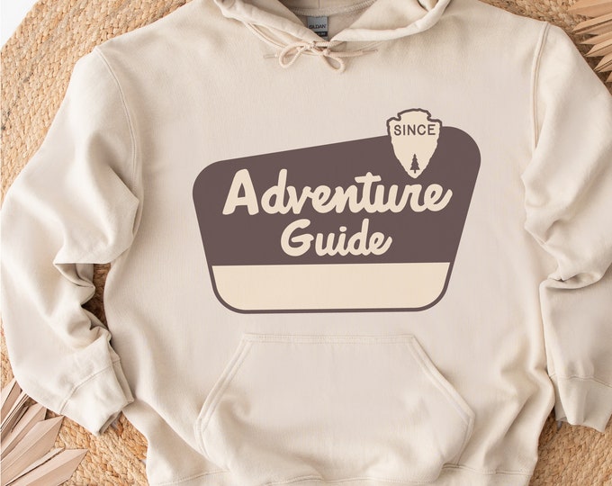 Adventure Guide Sign National Park Theme Woodland Baby Shower Forest Sign Customizable Gift For Teachers Camp Decor Name Tag Sign Adventure