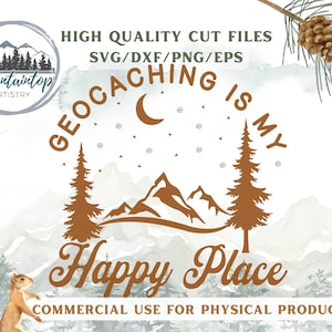 Geocache Gifts For Geocachers Shirt PNG Mountain Wall Art Geocache Swag SVG Geocaching Gift Forest Decor Geocache POD Designs For Hikers png