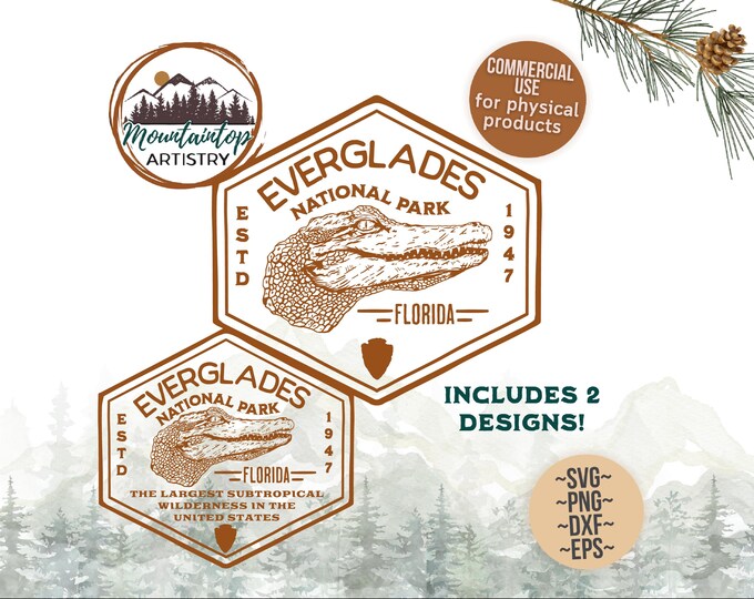 Everglades National Park Gift Florida Shirt PNG Everglades National Park Printable Alligator Wall Art Florida Everglades Shirt Designs POD