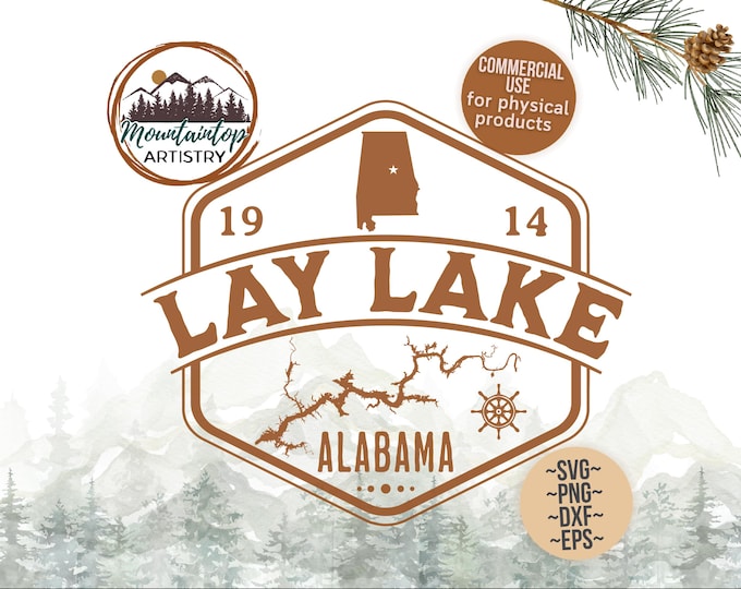 Lay Lake Shirt PNG Alabama Lake House Decor Gift Boat Decal On Lake Time SVG Lay Lake Gift Fishing Printable Lay Lake POD Designs Alabama