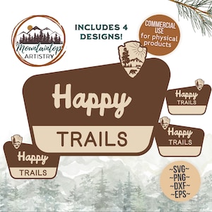 Happy Tails National Park Schild Bearbeitbare Waldwandkunst Natur Motto Babyparty Camping Geburtstagsparty Walddekor Boho Happy Tails