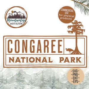 Congaree National Park Shirt PNG South Carolina Wall Art Marsh Decor Congaree Gift South Carolina Shirt PNG National Park SVG Cypress Tree