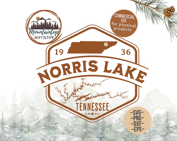 Norris Lake Gift Tennessee Shirt PNG Norris Lake Wall Art Lake House Print Tennessee PNG Norris Lake Tennessee SVG Lake House Decor Gifts