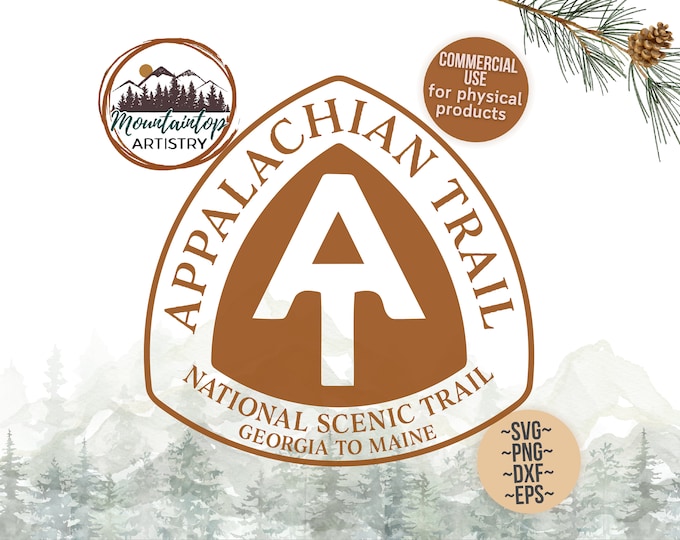 Appalachian Trail Shirt PNG Hiking Gifts Printable Mountain Decor Appalachian Trail Sign Hiking Decor Appalachian Trail POD Designs Hiking