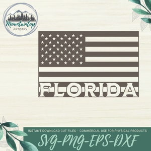 Florida USA Flagge SVG, Florida Geschenke Ideen, Florida Flagge SVG, Florida Fourth Of Juli SVG, Florida 4. Juli