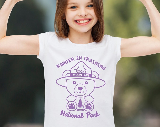 Rocky Mountain National Park Shirt PNG Gift For Kid Rocky Mountain Art Woodland Nursery Decor Colorado Wall Art National Park PNG Bear Decor