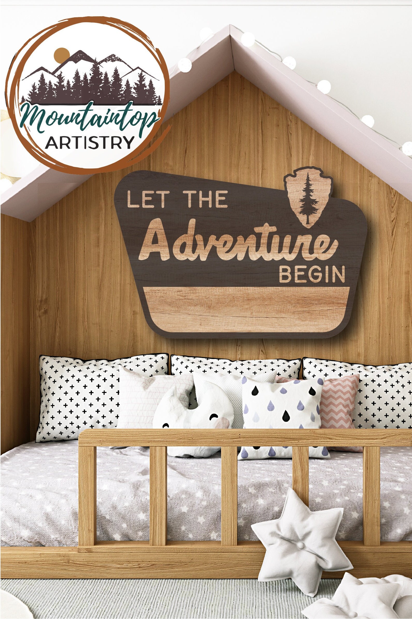 Let the Adventure Begin Sign Customizable Laser Engraving File National ...