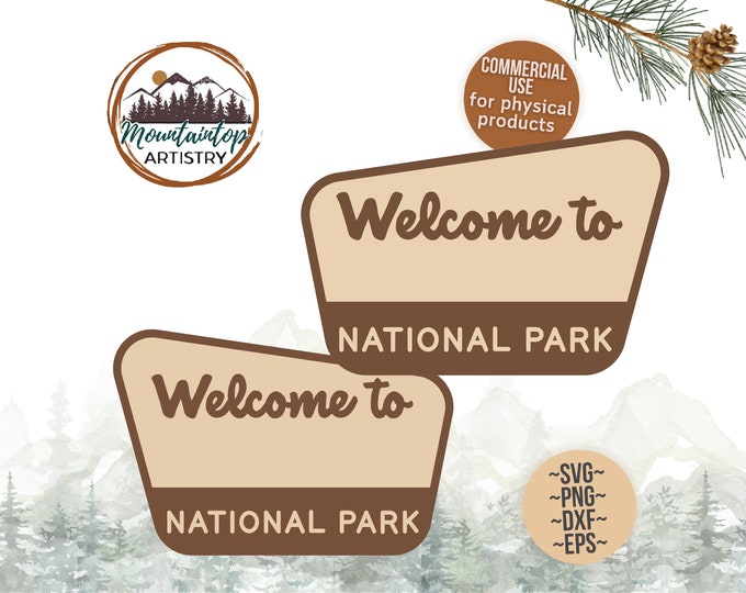 Welcome To National Park Sign Customizable Woodland Nursery Decor National Park Sign Editable Forest Wall Art Nature Birthday Party Camping