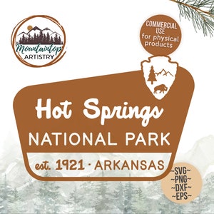Hot Springs National Park Shirt PNG Arkansas Gift Hot Springs Decal Arkansas Sticker SVG Hot Springs National Park POD Designs Arkansas png