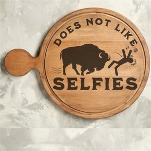 Bison Shirt PNG Buffalo Gift Respect the Wildlife Sign No Selfies PNG Keep Your Distance Sign Wild Animals Decal Bison POD Designs Buffalo image 4
