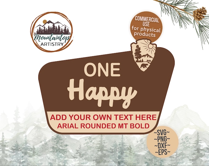 One Happy Camper Birthday Decor National Park Sign Woodland Baby Shower Camping Birthday Theme Nature Wall Art Customizable Woodland Sign