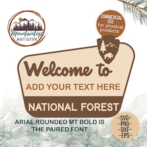 Woodland Baby Shower National Forest Sign personalizable vivero decoración bosque nacional tema fiesta de cumpleaños bosque pared arte campamento signo bienvenida