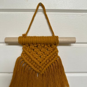 Mustard Yellow Macrame Wall Hanging