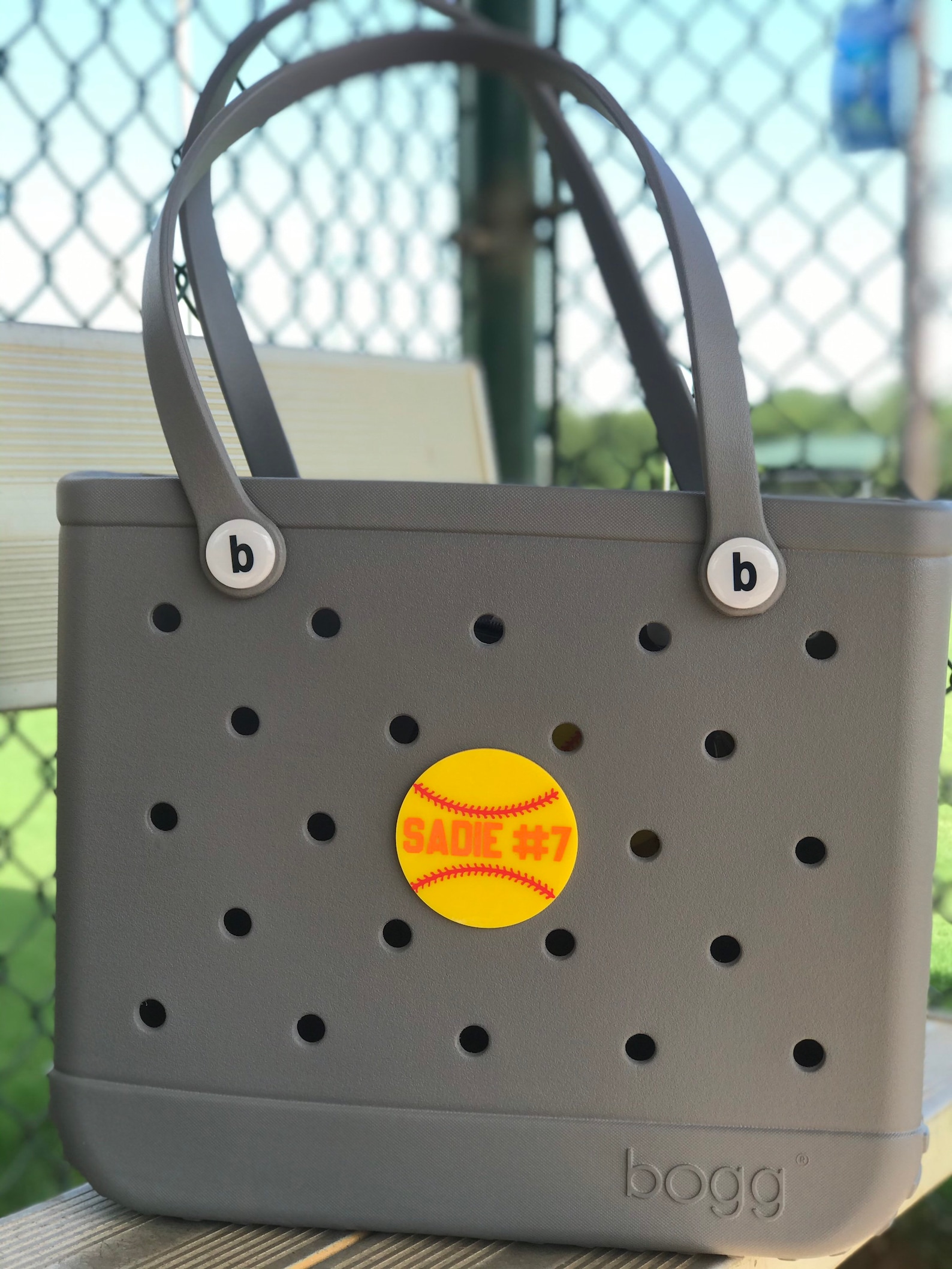 BOGG Bag Charm BOGG Bag Bits Water Proof Softball BOGG Etsy