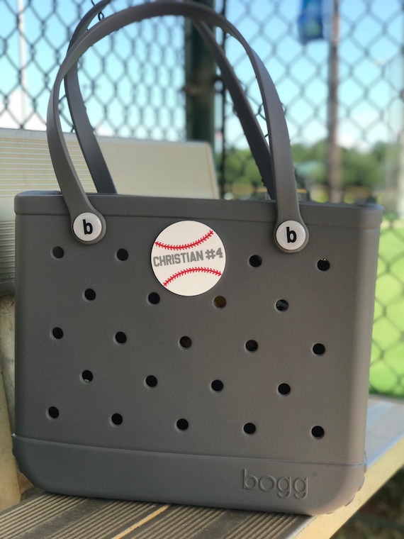 Bogg Bag Bits Baseball Bag Charm in White