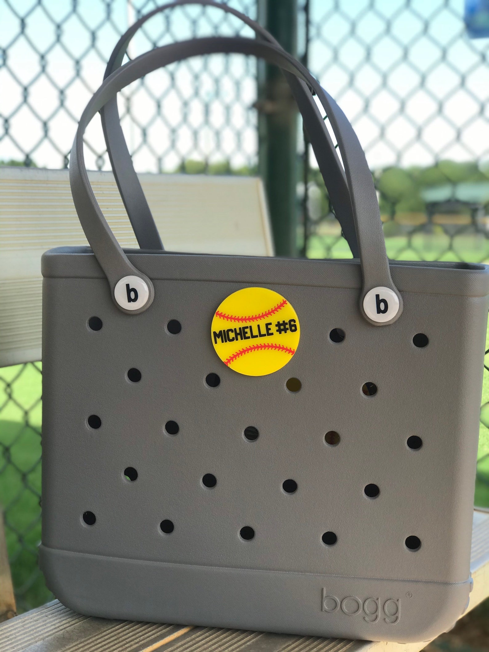 BOGG Bag Charm BOGG Bag Bits Water Proof Softball BOGG Etsy