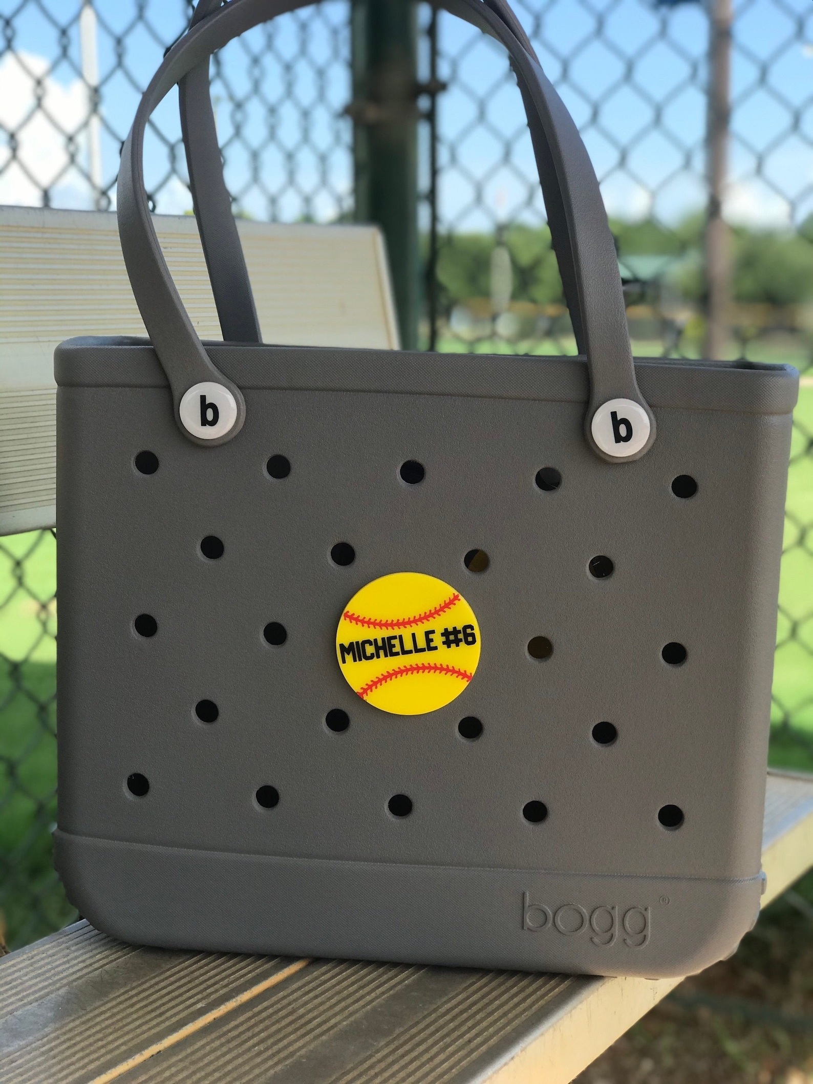 BOGG Bag Charm BOGG Bag Bits Water Proof Softball BOGG Etsy