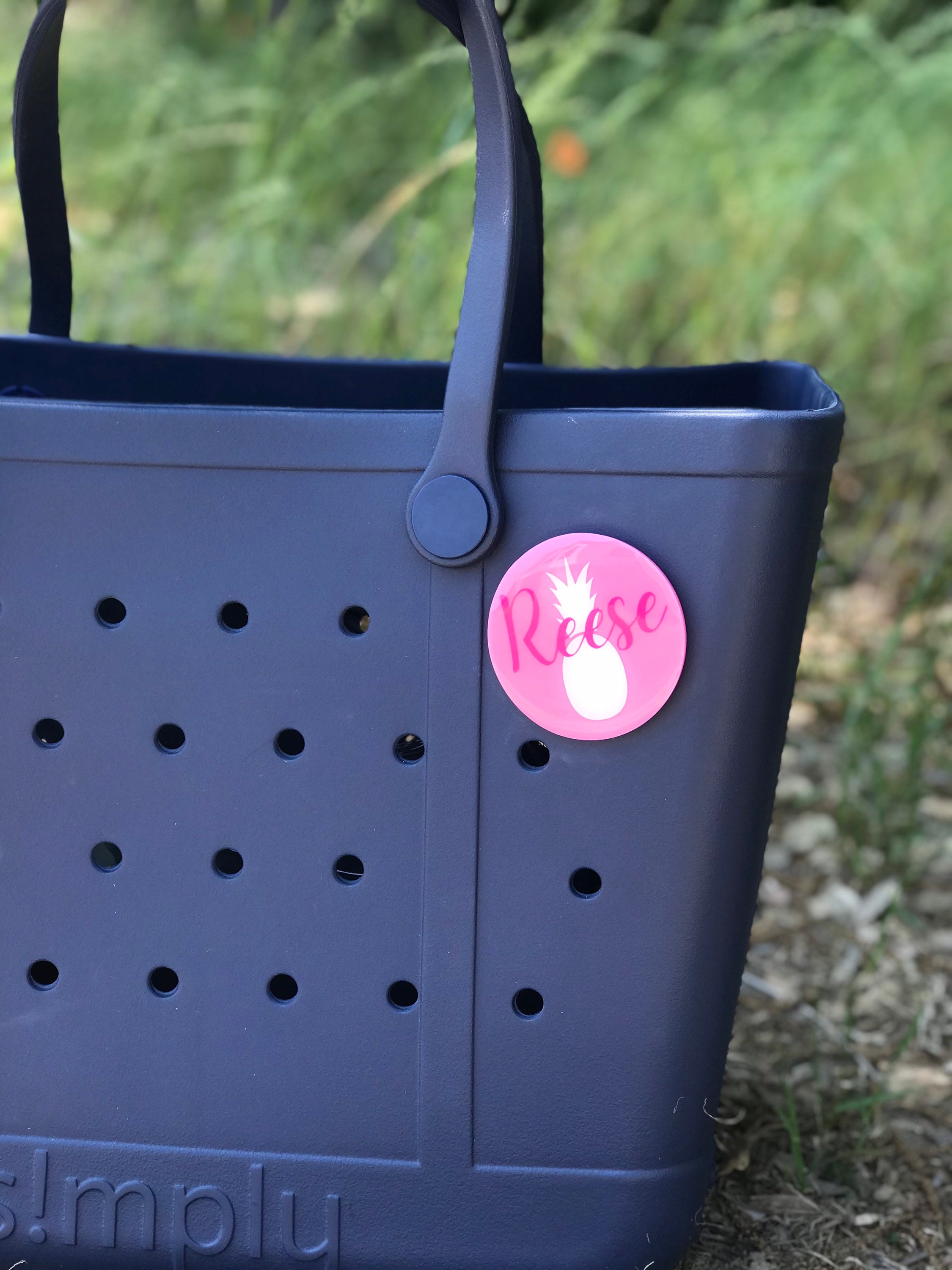 Bogg Bag Charm Simply Southern Tote Accessory Vivid Pink Etsy