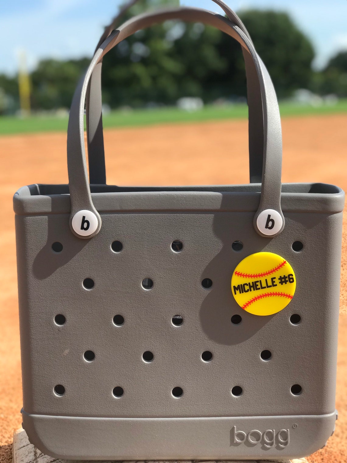 BOGG Bag Charm BOGG Bag Bits Water Proof Softball BOGG Etsy