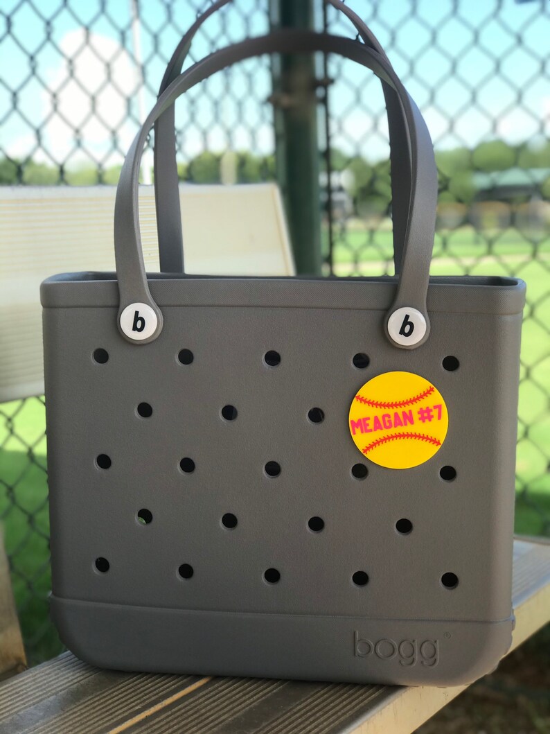 BOGG Bag Charm BOGG Bag Bits Water Proof Softball BOGG Etsy