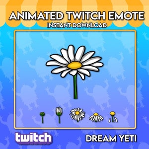 Blooming Daisy Animated Twitch Emote