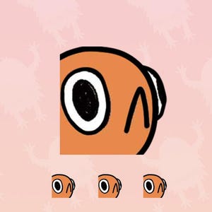 May include: Orange and black Twitch emote with the text "DREAM YETI" and the Twitch logo. The emote is a cartoon face with one eye visible.