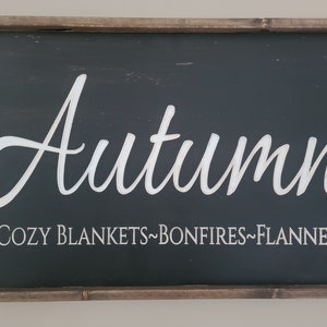 Wooden Fall Decor, Rustic Fall Sign, Autumn Sign, Modern Rustic Sign, Wooden Wall Decor, Seasonal Decorations