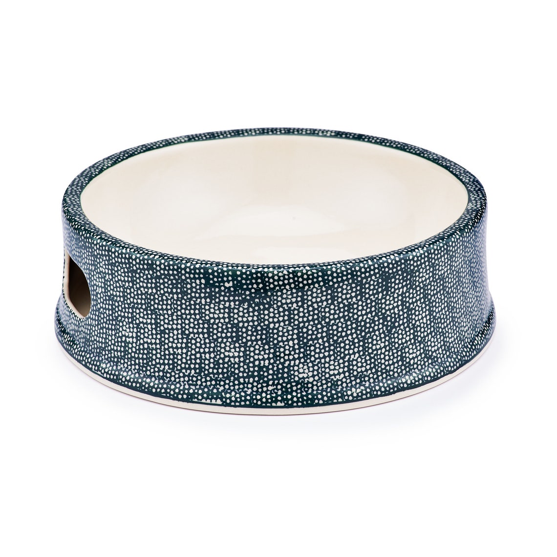 Handmade ceramic dog bowl for large dog modern and minimalist Etsy