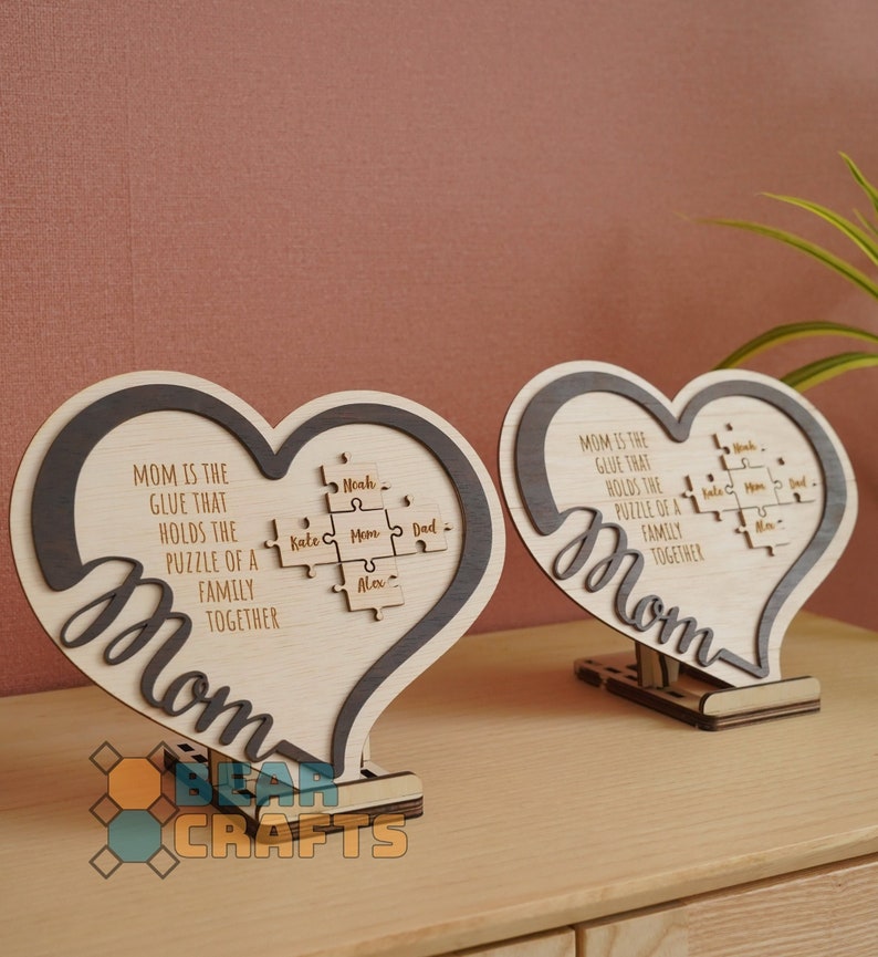 puzzle heart for mothers day